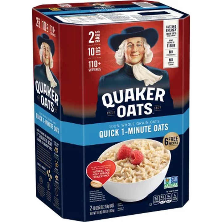 Quaker Quick 1-Minute Oats (160 Oz., 2 Pk.)