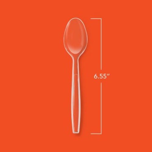 Hefty Clear Heavy-Weight Plastic Spoons 300 Ct.