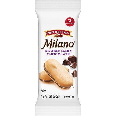 Milano Double Dark Chocolate Cookies 0.98 Oz., 24 Pk.