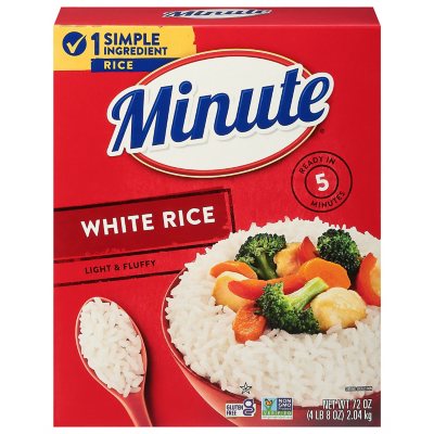 Minute Instant Light and Fluffy White Rice (72 Oz.)