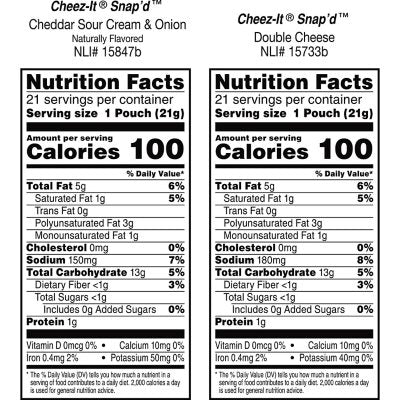 Cheez-It Snap'D, Variety Pack, 0.75 Oz., 42 Pk.