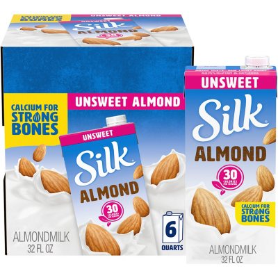 Silk Unsweetened Almond Milk (32 Fl. Oz., 6 Pk.)