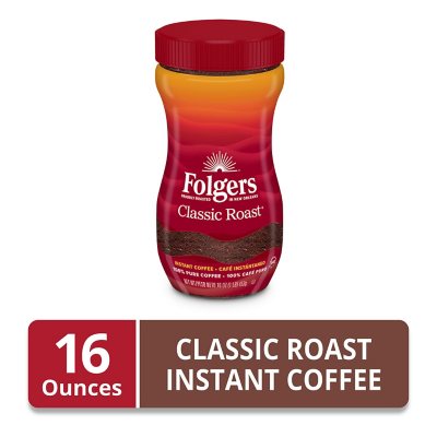 Folgers Classic Roast Instant Coffee Crystals (16 Oz.)