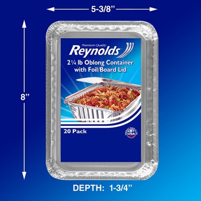 Reynolds Oblong Foil Take Out Containers with Lids (20 Ct.)