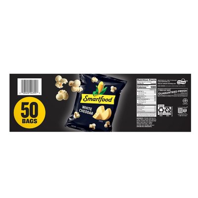 Smartfood White Cheddar Cheese Popcorn, 0.625 Oz., 50 Pk.