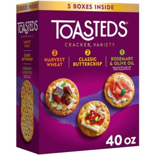 Kellogg'S Toasted Variety Pack Crackers, 40 Oz.