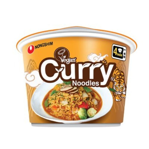 Nongshim Vegan Curry Ramen Big Noodle Bowl 6 Pk.