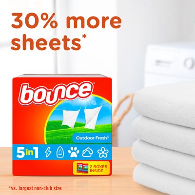 Bounce Fabric Softener Dryer Sheets, Outdoor Fresh, 320 Ct.