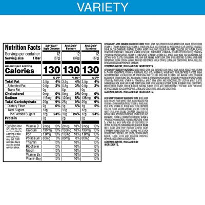 Nutri-Grain Bars Variety Pack (1.3 Oz., 36 Pk.)