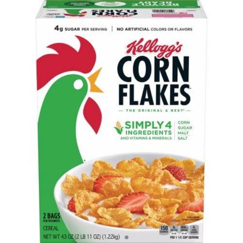 Corn Flakes Breakfast Cereal 43 Oz., 2 Pk.