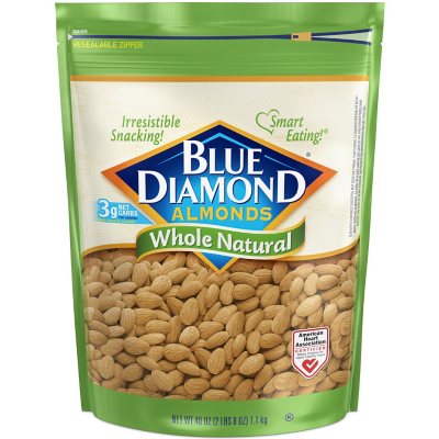Blue Diamond Whole Natural Almonds (40 Oz.)
