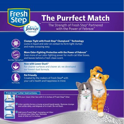 Fresh Step Extra Strength Multi-Cat Scented Clumping Litter with Febreze (42 Lbs.)