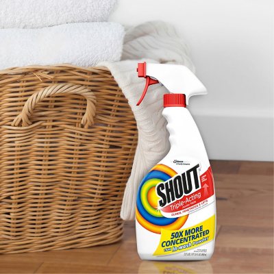 Shout Triple-Acting Laundry Stain Remover (128 Fl. Oz. Refill + 22 Fl. Oz. Trigger)