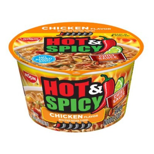 Nissin Hot and Spicy Chicken Bowl (3.32 Oz., 12 Pk.)