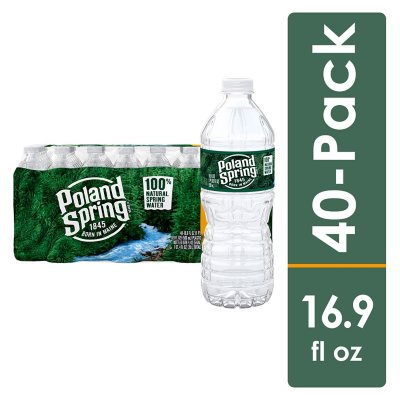 Poland Spring 100% Natural Spring Water 16.9 Fl. Oz., 40 Pk.