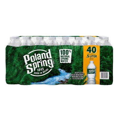 Poland Spring 100% Natural Spring Water 16.9 Fl. Oz., 40 Pk.