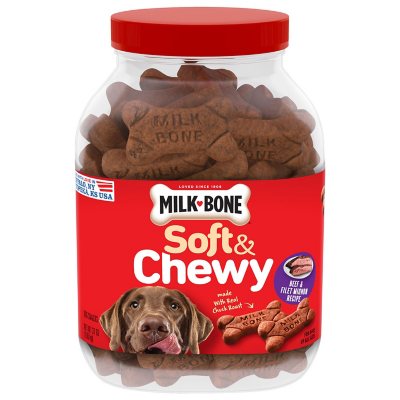 Milk-Bone Soft & Chewy Dog Treats, Beef & Filet Mignon (37 Oz.)