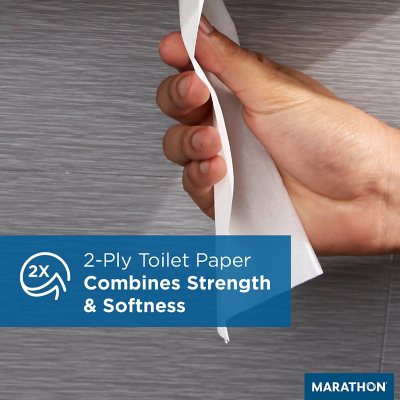 Marathon Jumbo Roll 2-Ply Toilet Paper, Septic Safe (1000 Ft./Roll, 6 Rolls)