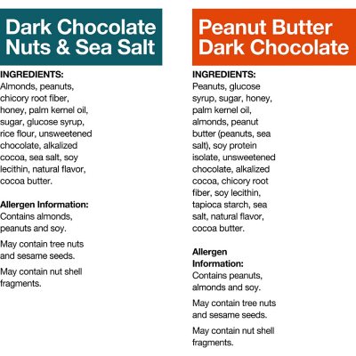 KIND Snack Bars Variety Pack, Dark Chocolate Nuts & Sea Salt and Peanut Butter Dark Chocolate (18 Ct.)