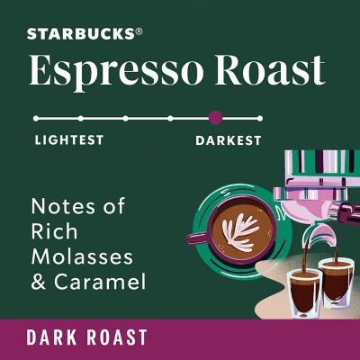 Starbucks Whole Bean Coffee, Espresso Roast Dark, 40 Oz.
