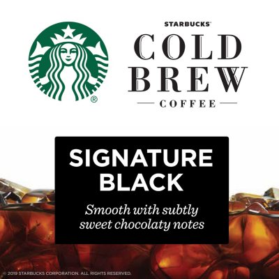 Starbucks Cold Brew Coffee Concentrates, Signature Black (64 Oz., 2 Pk.)