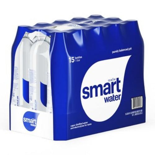 Glaceau Smartwater Bottled Water 1 L., 15 Pk.