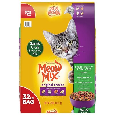 Meow Mix Original Choice Dry Cat Food, Heart Healthy & Oral Care Formula (32 Lbs.)