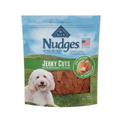 Blue Buffalo Nudges Natural Jerky Cut Dog Treats, Chicken Flavored (40 Oz.)