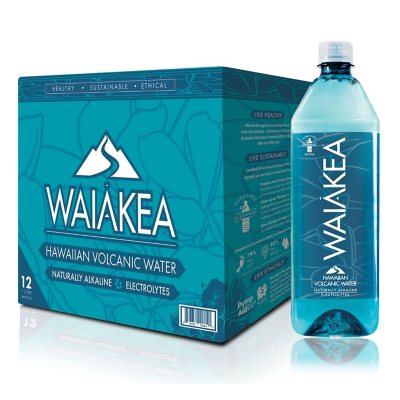 Waiakea Hawaiian Volcanic Water 1 L., 12 Pk.