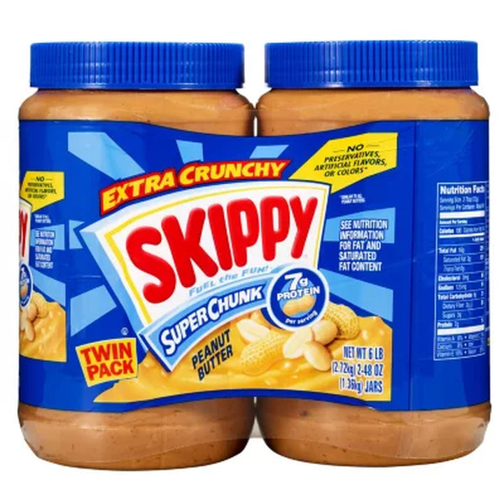 Skippy Super Chunk Peanut Butter (48 Oz., 2 Pk.)