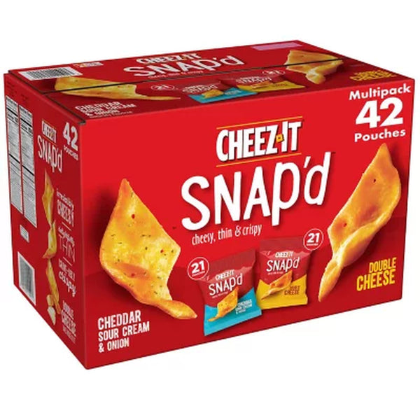 Cheez-It Snap'D, Variety Pack, 0.75 Oz., 42 Pk.