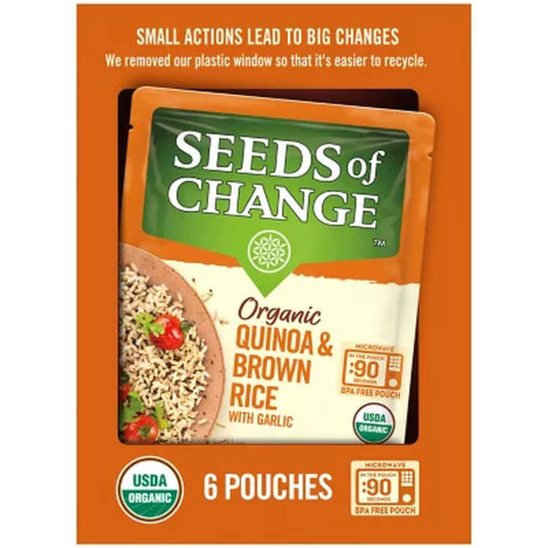 Seeds of Change Certified Organic Quinoa and Brown Rice with Garlic (8.5 Oz., 6 Pk.)