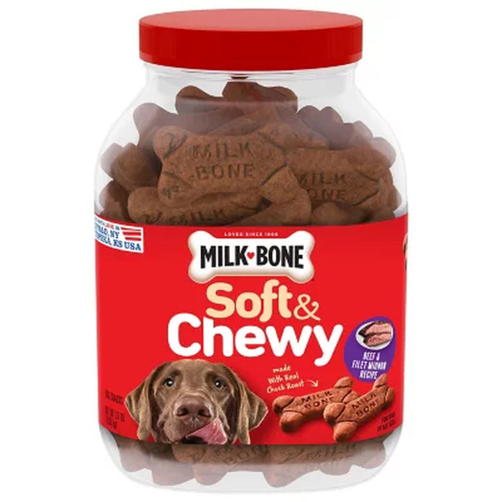 Milk-Bone Soft & Chewy Dog Treats, Beef & Filet Mignon (37 Oz.)