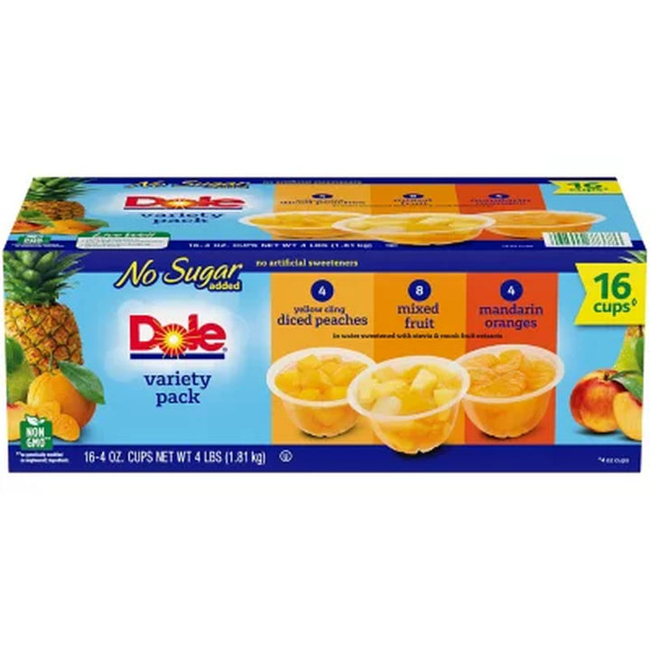 Dole No Sugar Added Mixed Fruit Variety Pack (4 Oz., 16 Pk.)