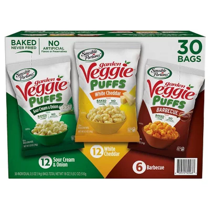 Sensible Portions Garden Veggie Puffs Variety Pack 0.5 Oz., 30 Pk.