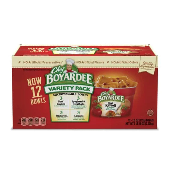 Chef Boyardee Variety Pack (7.5 Oz., 12 Pk.)