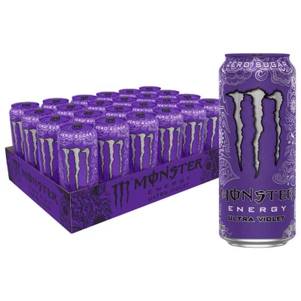 Monster Energy Ultra Violet Sugar Free Energy Drink (16 Fl. Oz., 24 Pk.)