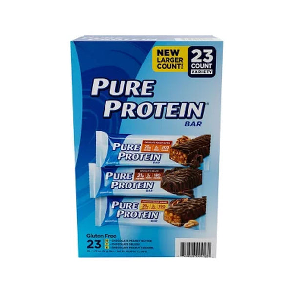 Pure Protein Bars Gluten Free, Chocolate Variety Pack (23 Ct.)