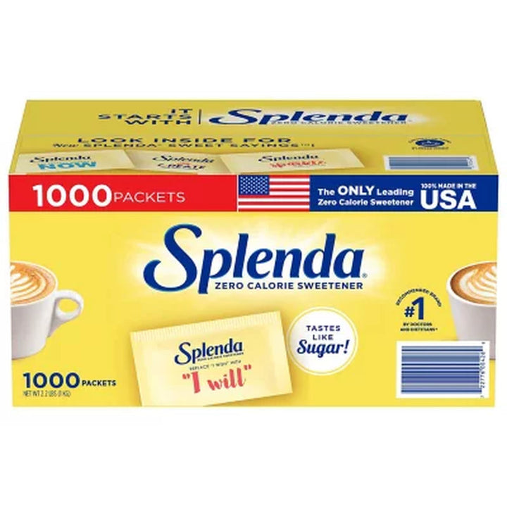 Splenda Zero Calorie Sweetener Packets (1,000 Ct.)