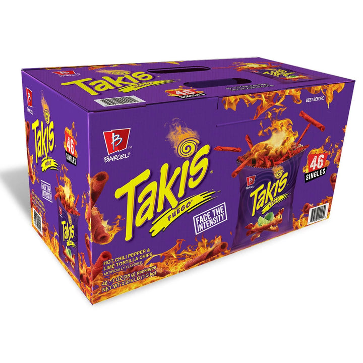 Takis Fuego Tortilla Chips, 1 Oz, 46-Count