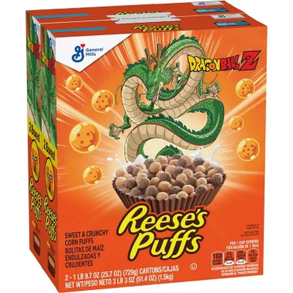 Reese'S Puffs Peanut Butter Chocolate Cereal (51.4 Oz., 2 Pk.)