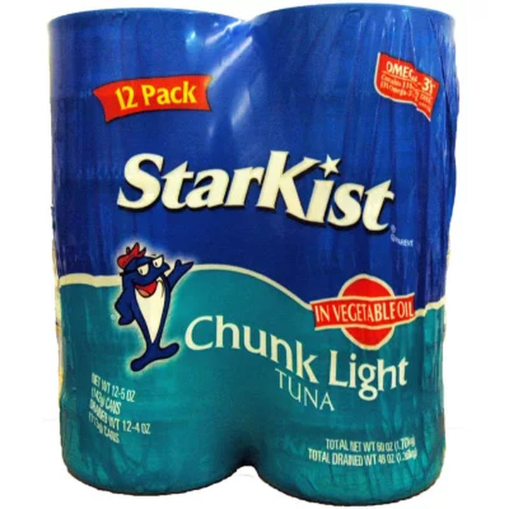 Starkist Chunk Light Tuna in Oil (5 Oz., 12 Pk.)