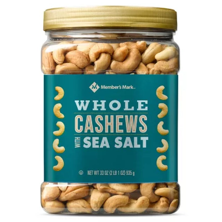 Member'S Mark Roasted Whole Cashews with Sea Salt, 33 Oz.