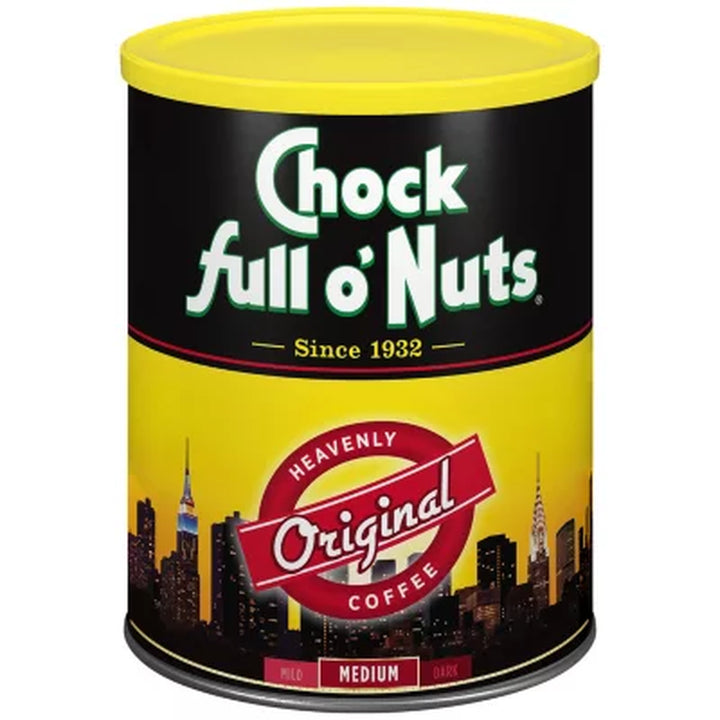 Chock Full O'Nuts Heavenly Ground Coffee, Original Blend (48 Oz.)