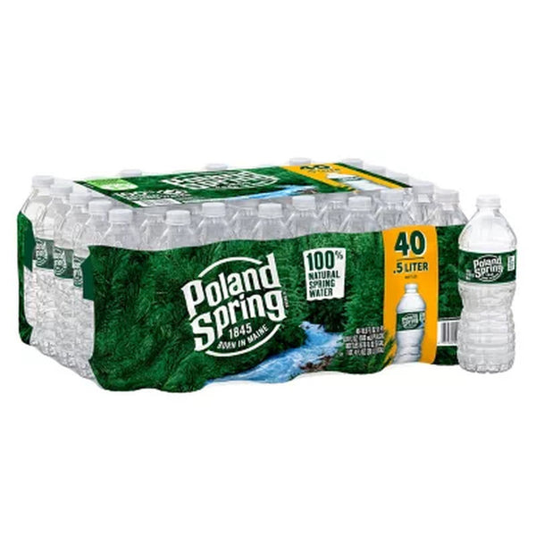 Poland Spring 100% Natural Spring Water 16.9 Fl. Oz., 40 Pk.