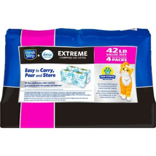 Fresh Step Extreme Clumping Cat Litter with Febreze, Mountain Spring Scent (42 Lbs.)