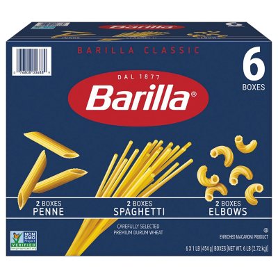 Barilla Pasta Variety Pack (16 Oz., 6 Pk.)