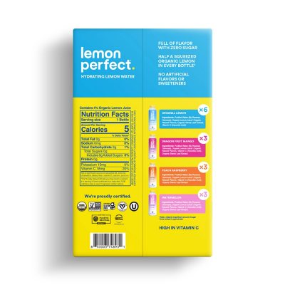Lemon Perfect Flavored Water Variety Pack (15.2 Fl. Oz., 15 Pk.)