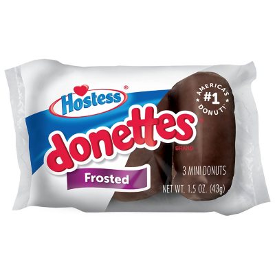 Hostess Mini Powdered & Frosted Chocolate Donettes (32 Pk.)