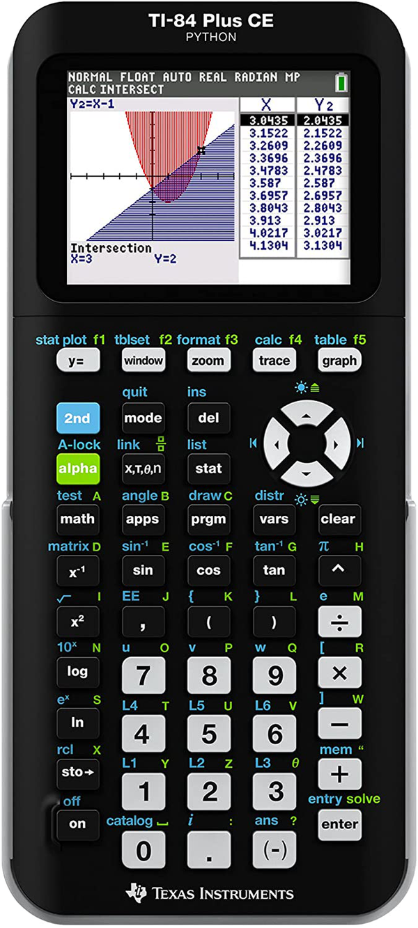 Texas Instruments TI-84 Plus CE Color Graphing Calculator, Black